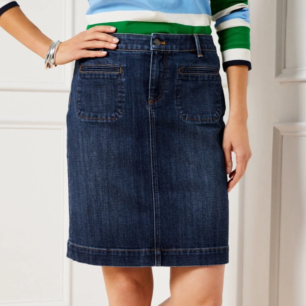 Size 18w Talbots Denim Skirt - Darling!!
